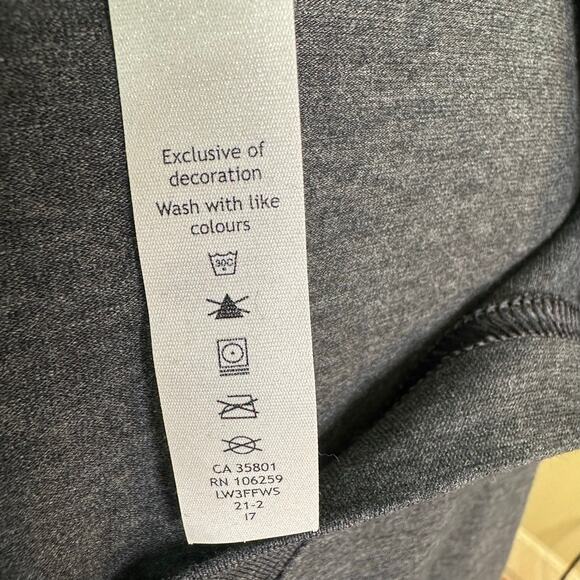 Lululemon Oversized Charcoal Gray Tee with Side Ties - Picture 8 of 8
